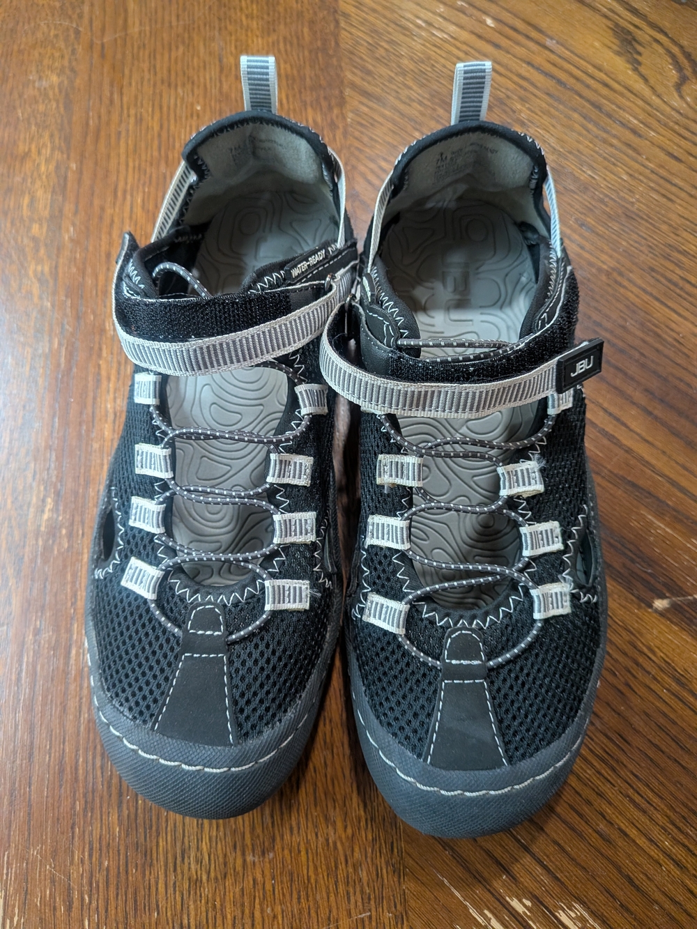 JBU Black and Gray Women's Sport Sandal Sneakers
